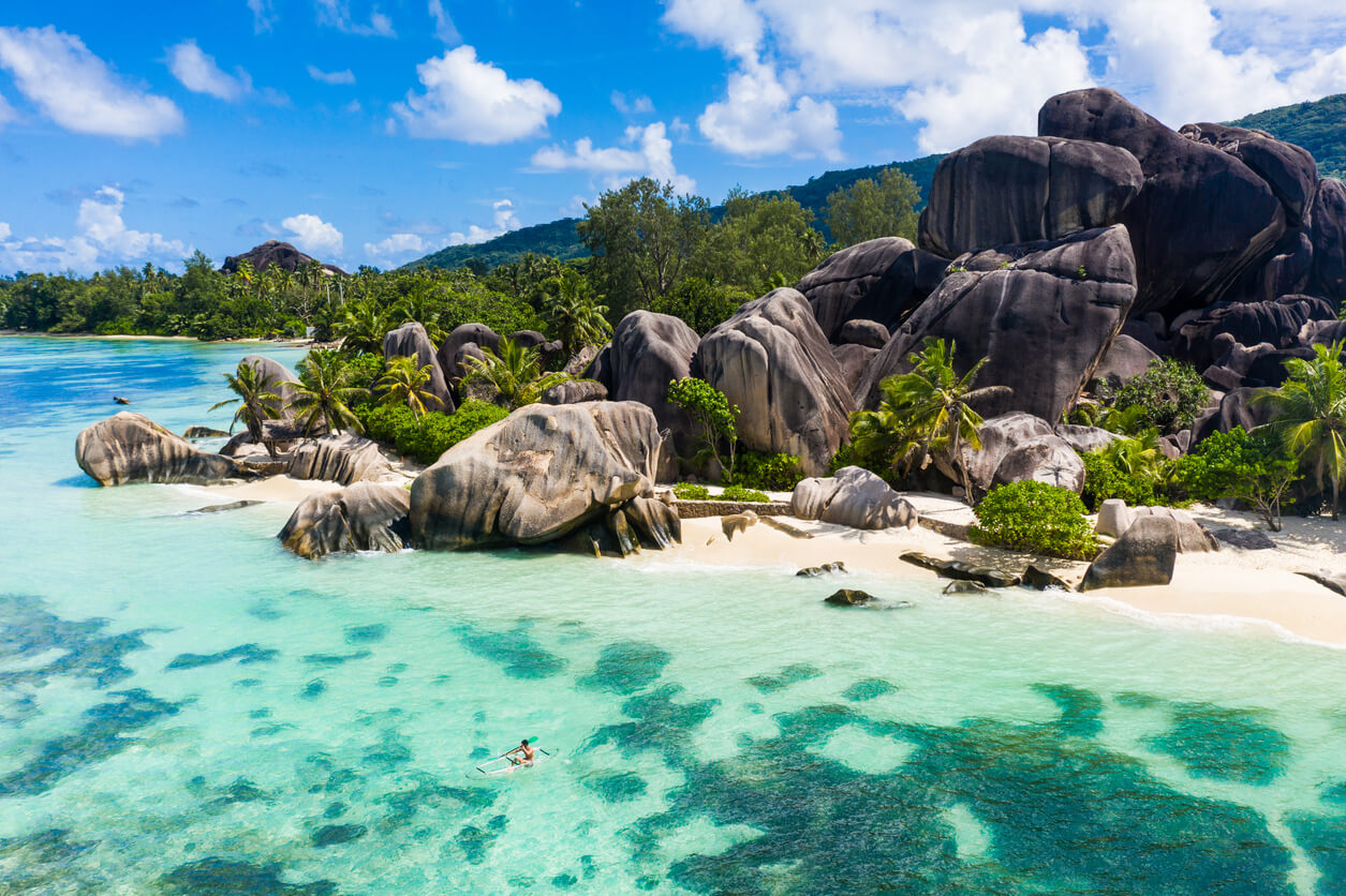 Seszele: Plage à la Digue aux Seychelles
