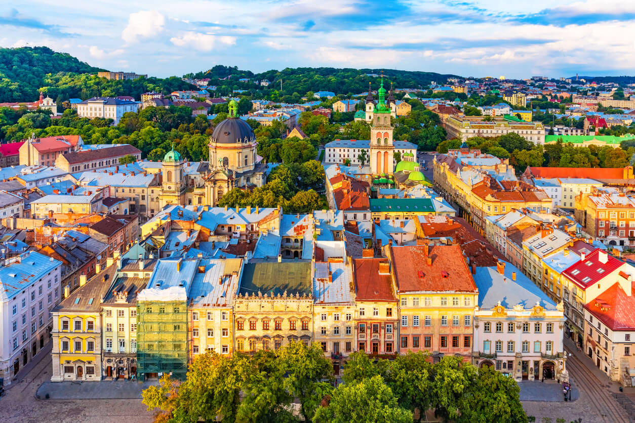 Ukraina: La vieille ville de Lviv en Ukraine Ukraina: La vieille ville de Lviv en Ukraine